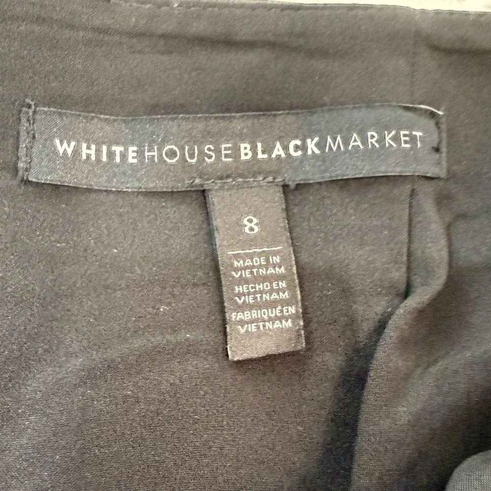 Black Faux Leather Panel Mini Skirt by White house black market - Picture 5 of 7